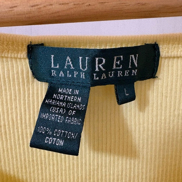 Ralph Lauren Sunny Yellow Tank Top Large - Picture 2 of 8